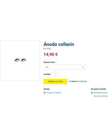 Anodo collane 22mm