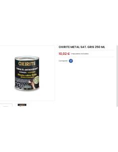 OXIRITE Metal satin. GRIS 250 ml 2