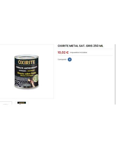 OXIRITE Métal satin. GRIS 250 ml