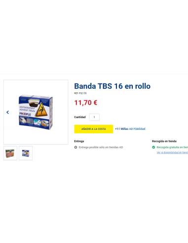Bande du SCT 16 en rouleau