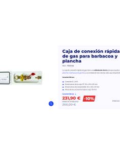 Kit de conexión de Gas para Barbaco y Plancha Gas Cook'n... 2