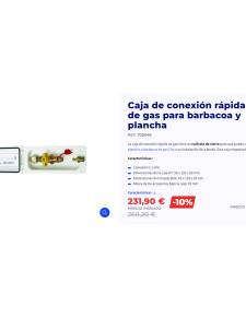 Kit de conexión de Gas para Barbaco y Plancha Gas Cook'n Boat ENO