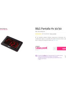 B&G 30/30 HV display multifuncion
