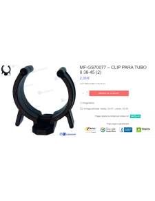 Clip per tubo 38-45mm (x2)
