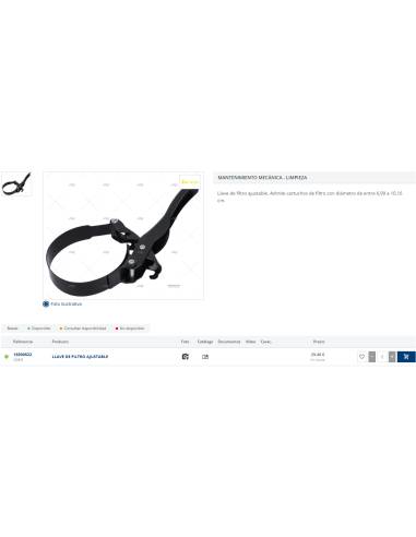 Llave Filtro Ajustable