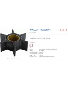Impeller OMC 386084