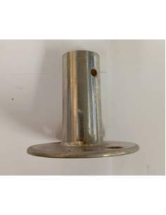 Tintero acero inoxidable base redonda tubo 25 mm. 2