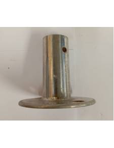 Tintero acero inoxidable base redonda tubo 25 mm.