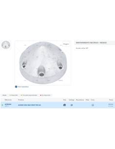 Ánodo Zinc MaxProp tipo A3 2