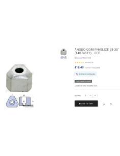 Ánodo GORI 28-30 44x33 D06 2