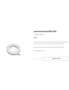 Junta Tapon Carter OMC/Johnson/Suzuki 2