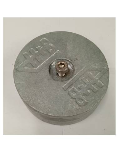 Anodo zinc doble 2.2 kgs redondo  100x40mm