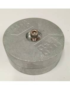 Anodo zinc doble 2.2 kgs redondo  100x40mm 2
