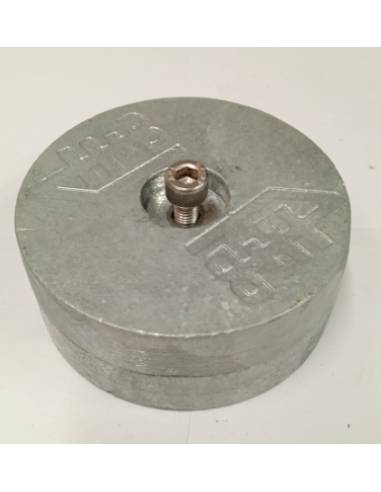 Anodo zinc doble 2.2 kgs redondo  100x40mm