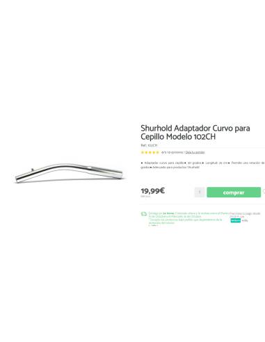 Shurhold Adapter Curve for Cepillo Model 102CH