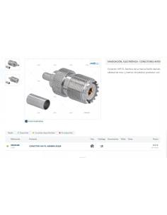 Conector VHF PL Hembra S0239 2