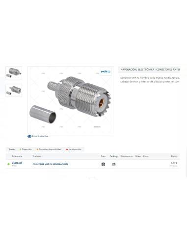 Conector VHF PL Hembra S0239