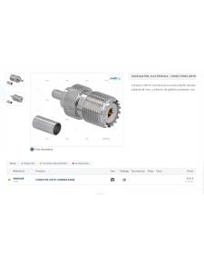 Conector VHF PL Hembra S0239