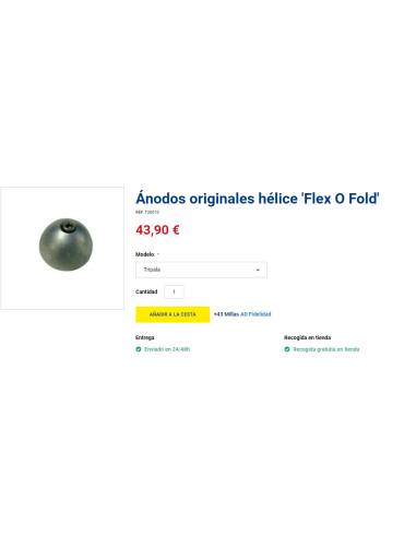 Ánodos originales hélice 'Flex O Fold'