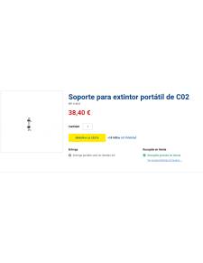 Soporte para extintor portátil de C02