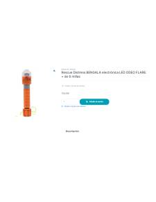Soccorso BENGALA LED elettronico ODEO FLARE. + 6 miglia