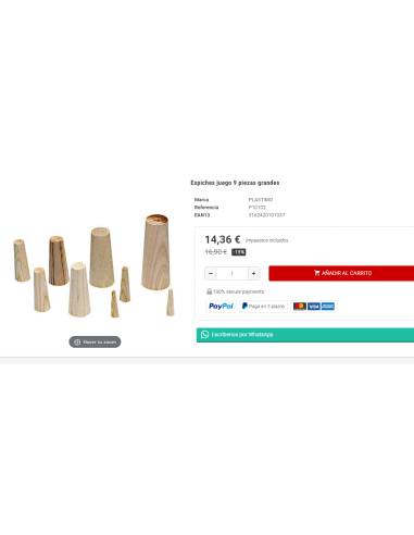 Plastimo Espiches juego 9 piezas grandes