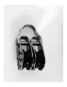 Plastimo polea doble inox fija con grillete  25mm