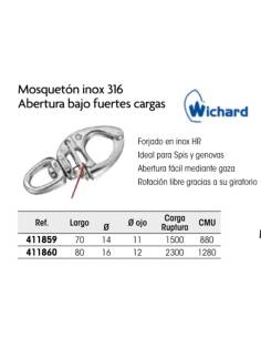 Wichard moschettone facile apertura L 80 2