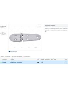 Bisagra Inox 107x38x2 mm