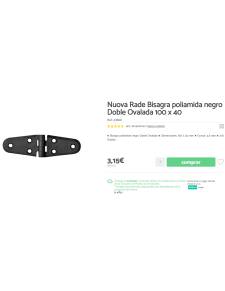 Cerniere tipo E Poliammide nera
