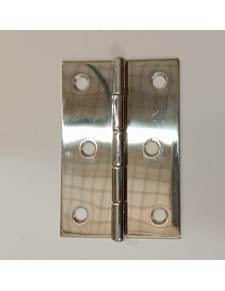 Plastic hinge INOX 75X51MM