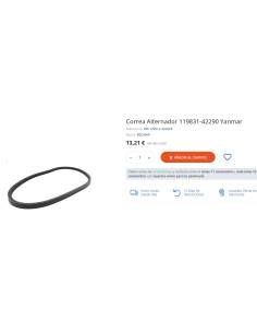 Cintura alternativa 119831-42290 Yanmar 2