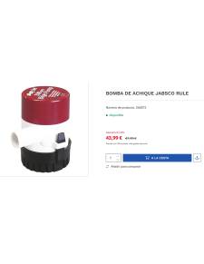 Rule bomba achique 24V 500GPH