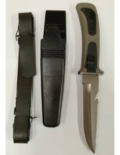 Coltello snorkeling in acciaio con cinture per gambe