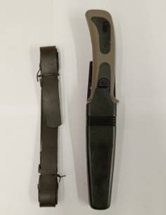 Cuchillo buceo inox con cinchas pierna 2