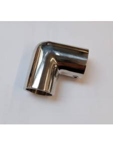 Codo inox 90º para toldo tubo de 25mm