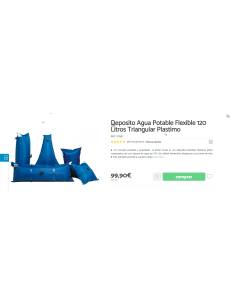 Dépôt de l'eau flexible Potable 120 Plastimo Triangular... 2