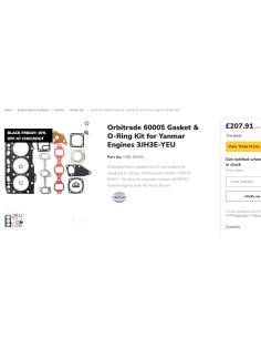 Kit da tavolo Orbitrade 60005 per motori Yanmar 3JH3E-YEU 2