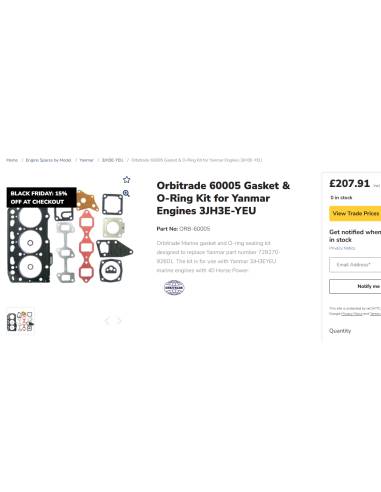 Orbitrade 21054 Volvo Penta Seal e Conversion...