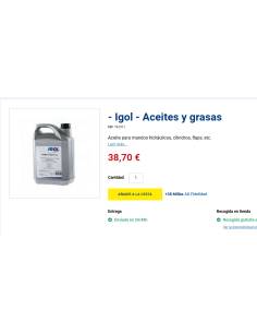 Igol Aceite para mandos hidráulicos, cilindros, flaps,... 2