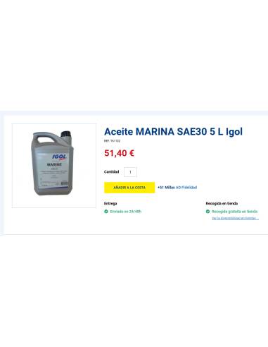 Igol Huile MARINA SAE30 5 litres