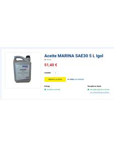 Igol Huile MARINA SAE30 5 litres