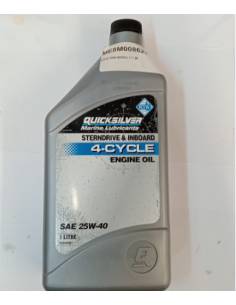 Quicksilver aceite 4-cycle 25W-40  1 lts