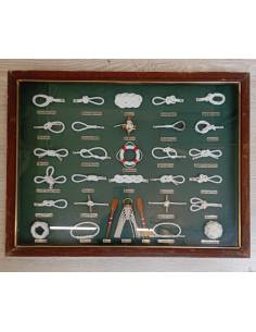 Quadro nodi nautici 48x63 cm.