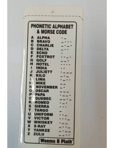Adesivo codice morse Weems & Plath