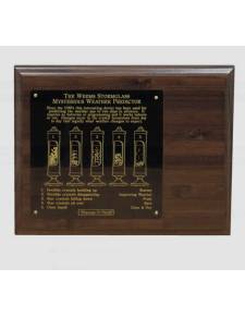 Weems Plath expositor de madera de 8 x 10 con placa grabada para n.200