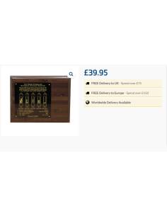 Weems Plath wooden display 8 x 10 with plate engraved for... 2