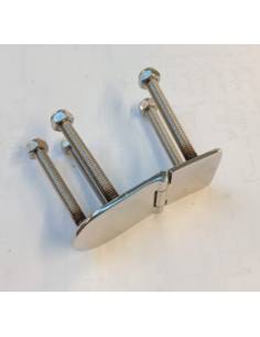 Hinge impotrable, overcovered pin. Dimensions: 76x40mm