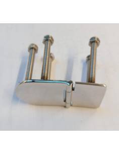 Hinge impotrable, overcovered pin. Dimensions: 76x40mm 2