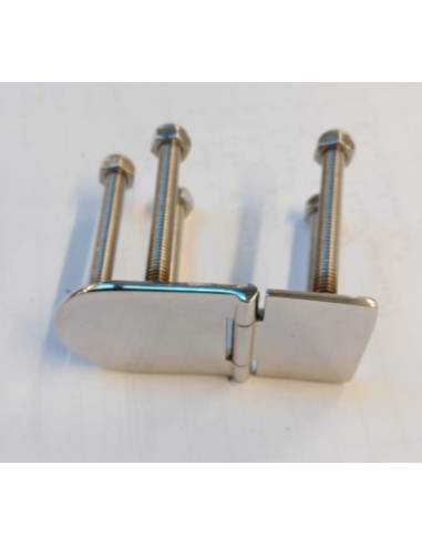 Hinge impotrable, overcovered pin. Dimensions:...